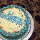 Quick Cricut Birthday Cake with Fondant, Buttercream, and Sprinkles
