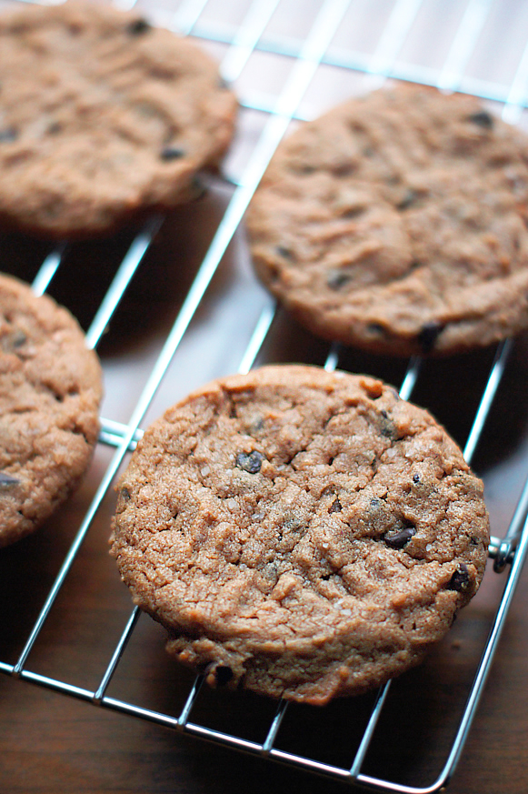 Peanut Butter Chocolate Chip Cookies #glutenfree