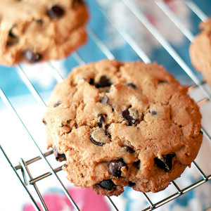 Bakery Style Peanut Butter Chocolate Chip Cookies