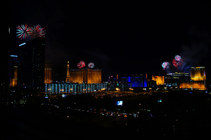 New Year's Eve Fireworks - Las Vegas, Nevada