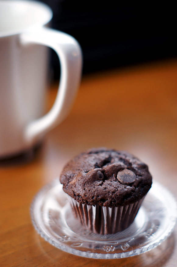 Mini Double Chocolate Muffins