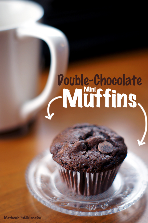 Mini Double Chocolate Muffins