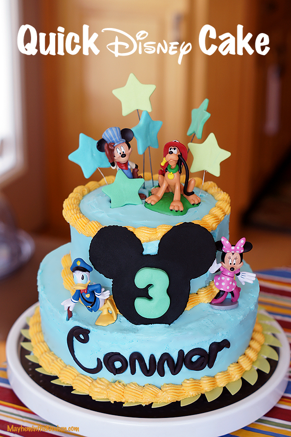Mickey Mouse Birthday Cake #disney #minnie