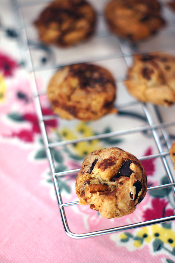 Mini Toffee-Pecan Chocolate Chip Cookies