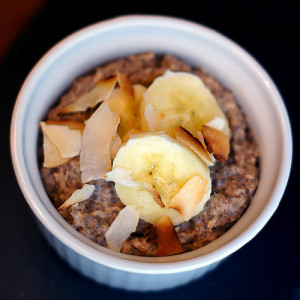 Creamy Coconut Chia Pudding with Bananas