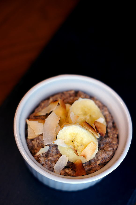 Creamy Coconut Chia Pudding with Bananas #vegan #glutenfree