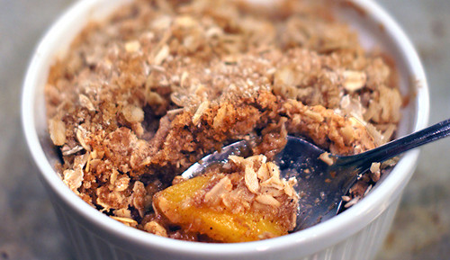 Quick and Easy Gluten Free Peach Crisp