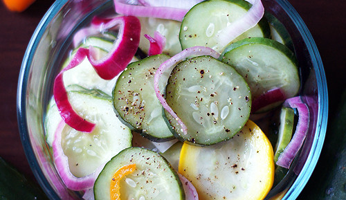 Zucchini-Cucumber Salad