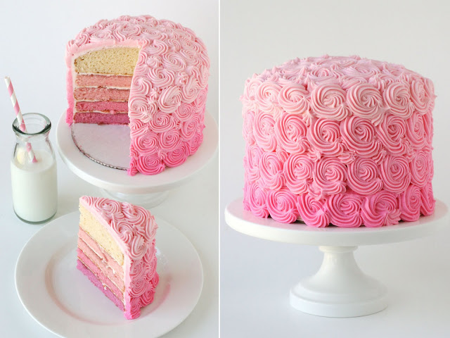 Pink Ombre cake