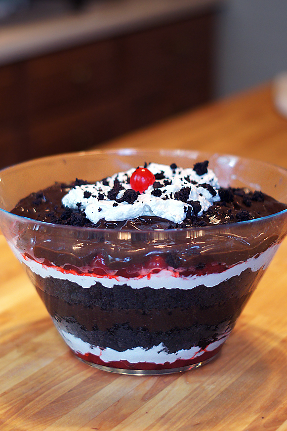 The Trifle formerly known as Black Forest Bundt Cake (How to salvage a broken cake -- all is not lost!) 