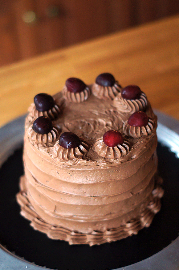 Devil's Food Cake with Amaretto Frosting - this cake is absolutely sinful!
