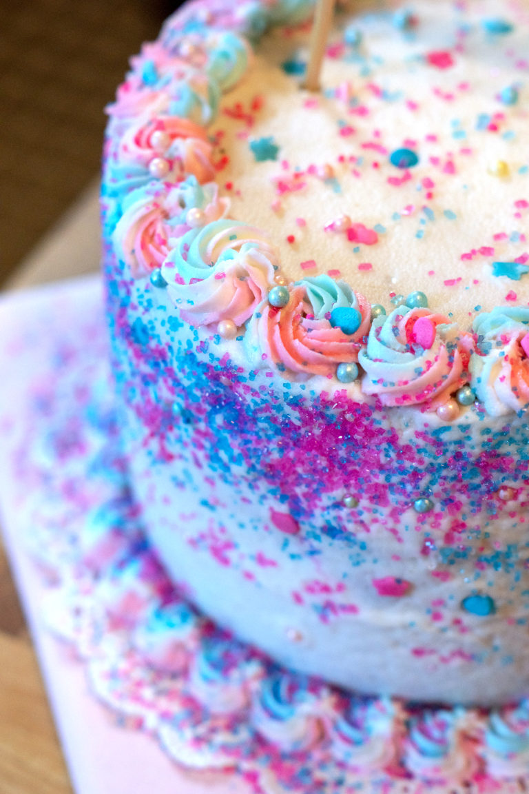 Pink and Blue Gender Reveal Cake Mayhem in the Kitchen!